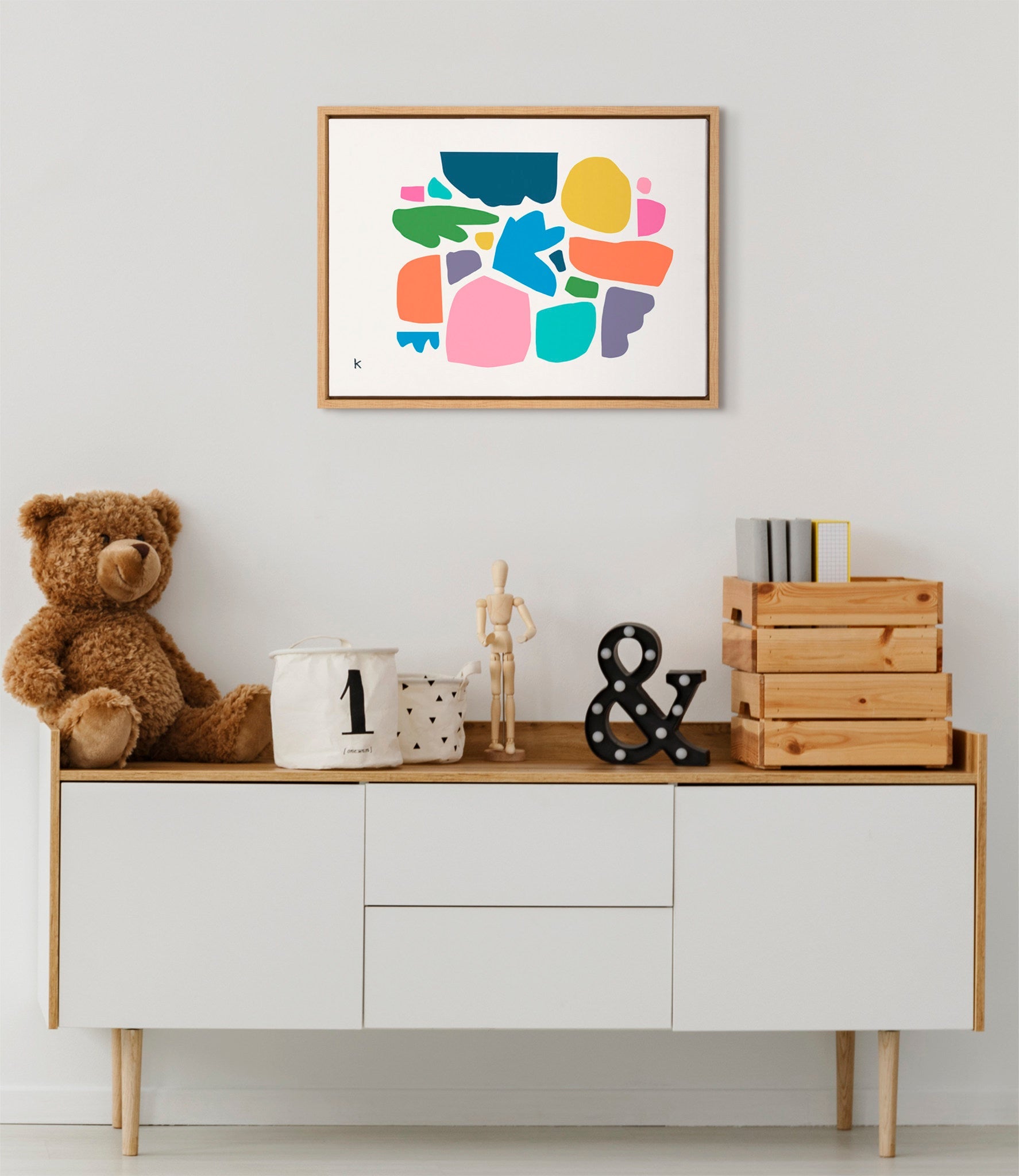 Sylvie Summer Love Songs Framed Canvas by kateandlaurel - product image 9 for Resin Society
