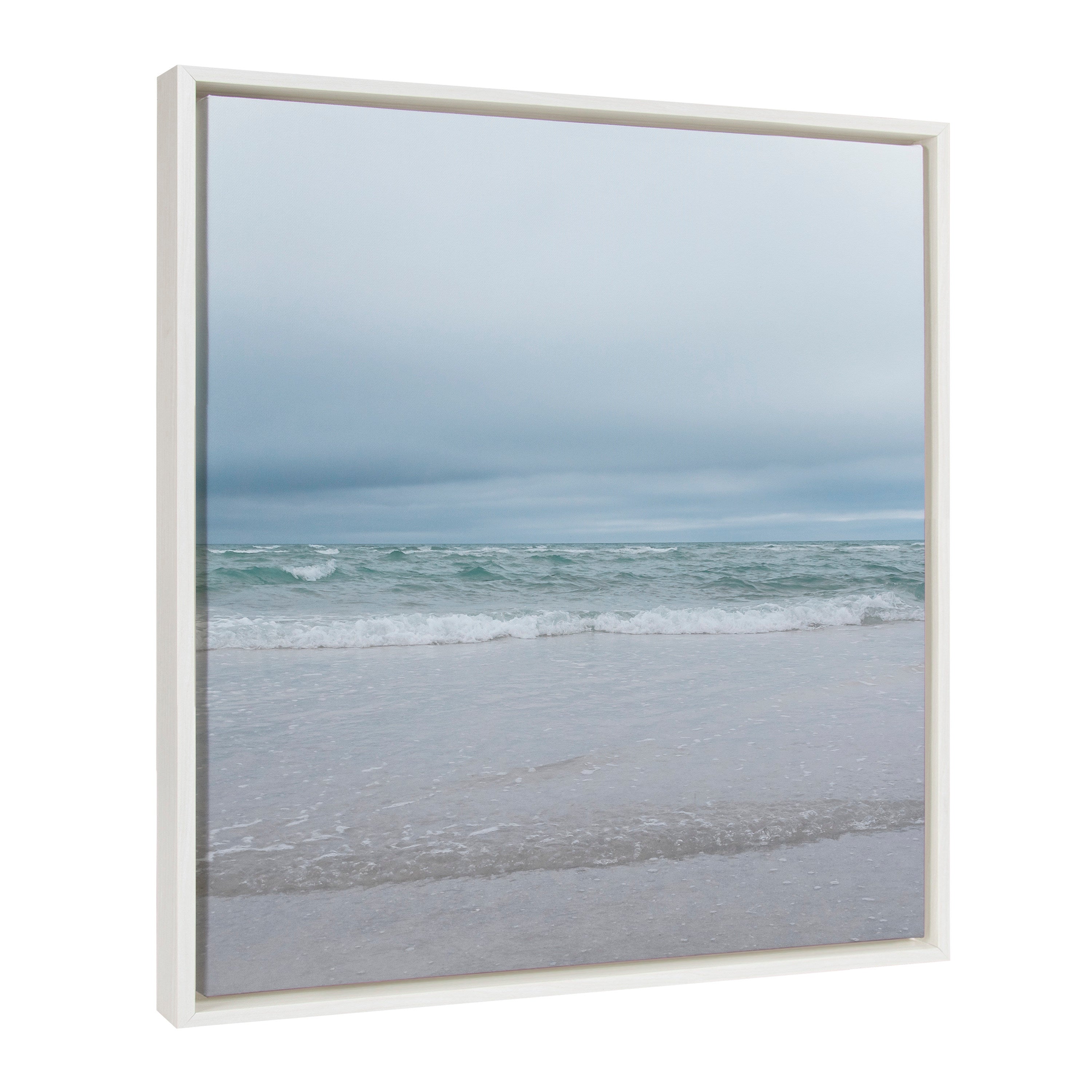 Sylvie Lifes a Beach Framed Canvas by Stephanie Klatt