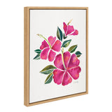 Sylvie Hibiscus Bloom Fuchsia Framed Canvas by kateandlaurel - product image 9 for Resin Society