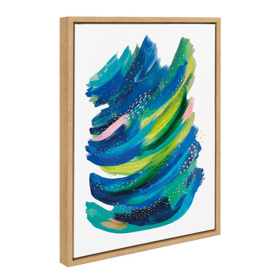 Sylvie Bright Abstract 2 Framed Canvas
