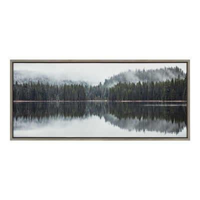 Sylvie Still Reflection Framed Canvas by kateandlaurel - main product image for Resin Society