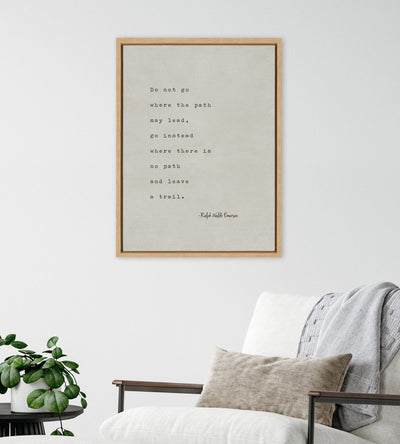 Sylvie Emerson Quote Framed Canvas by Saint and Sailor Studios