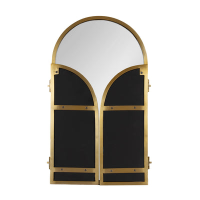 Amoli Tri-Fold Arch Metal Mirror