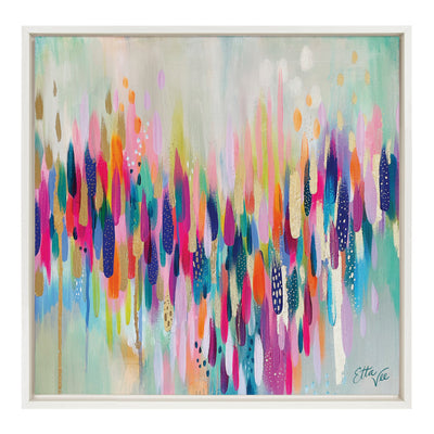 Sylvie Brushstroke 154 Framed Canvas by Jessi Raulet of Ettavee