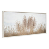Framed canvas art of Westport coastal scene by Crystal Lynn Collins showing shoreline with soft natural lighting