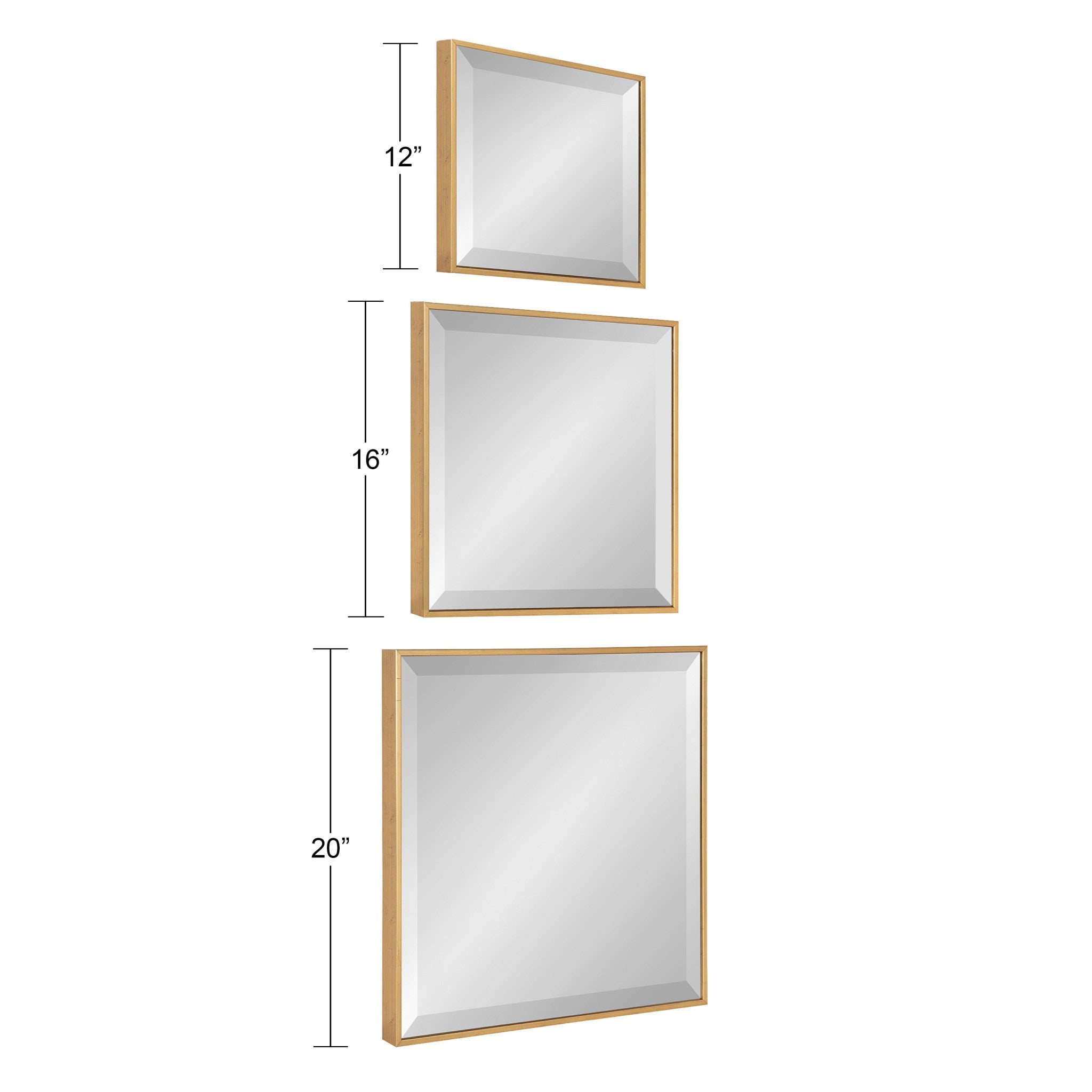 Rhodes Modern Square Mirror Set by kateandlaurel - product image 5 for Resin Society
