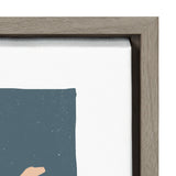 Sylvie Contemplation Framed Canvas by Rocket Jack by kateandlaurel - product image 3 for Resin Society