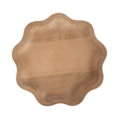Alezar Scallop Wood Drink Table