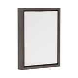 Rectangular canvas with a dark brown wooden frame, displayed at a slight angle against a white background.
