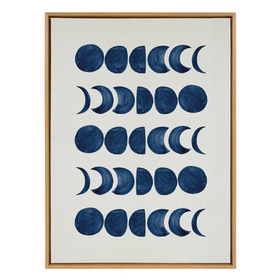Sylvie Moon Phases Framed Canvas by kateandlaurel - product image 8 for Resin Society