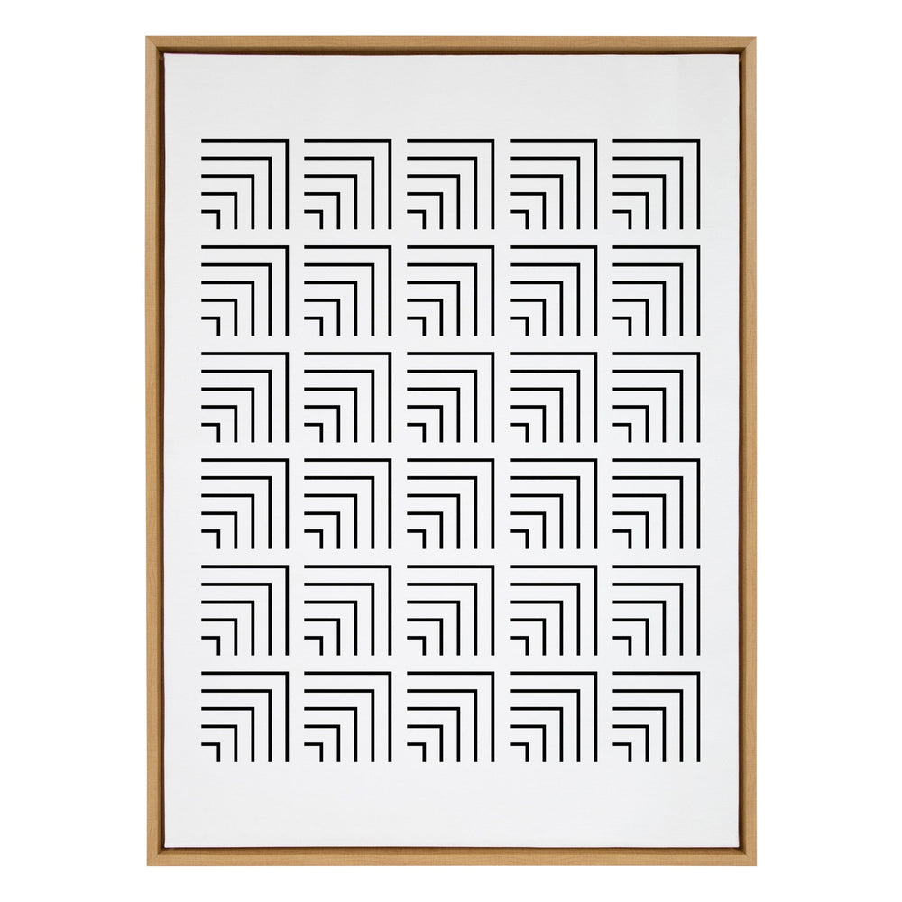 Sylvie Corners Framed Canvas by kateandlaurel - main product image for Resin Society