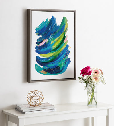 Sylvie Bright Abstract 2 Framed Canvas by kateandlaurel - product image 17 for Resin Society