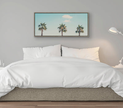 Sylvie A Trio of Palm Trees Framed Canvas by Laura Evans by kateandlaurel - product image 7 for Resin Society