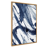 Sylvie Indigo Watercolor Framed Canvas by Amy Peterson Art Studio by kateandlaurel - product image 12 for Resin Society