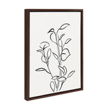 Sylvie Botanical Sketch Print No 2 Framed Canvas