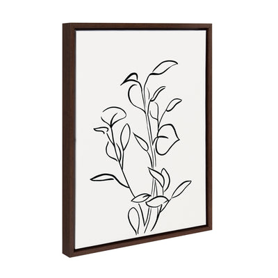 Sylvie Botanical Sketch Print No 2 Framed Canvas