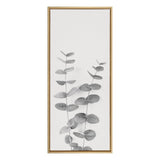 Sylvie Eucalyptus Botanical II Gray and Soft White Framed Canvas by The by kateandlaurel - product image 2 for Resin Society