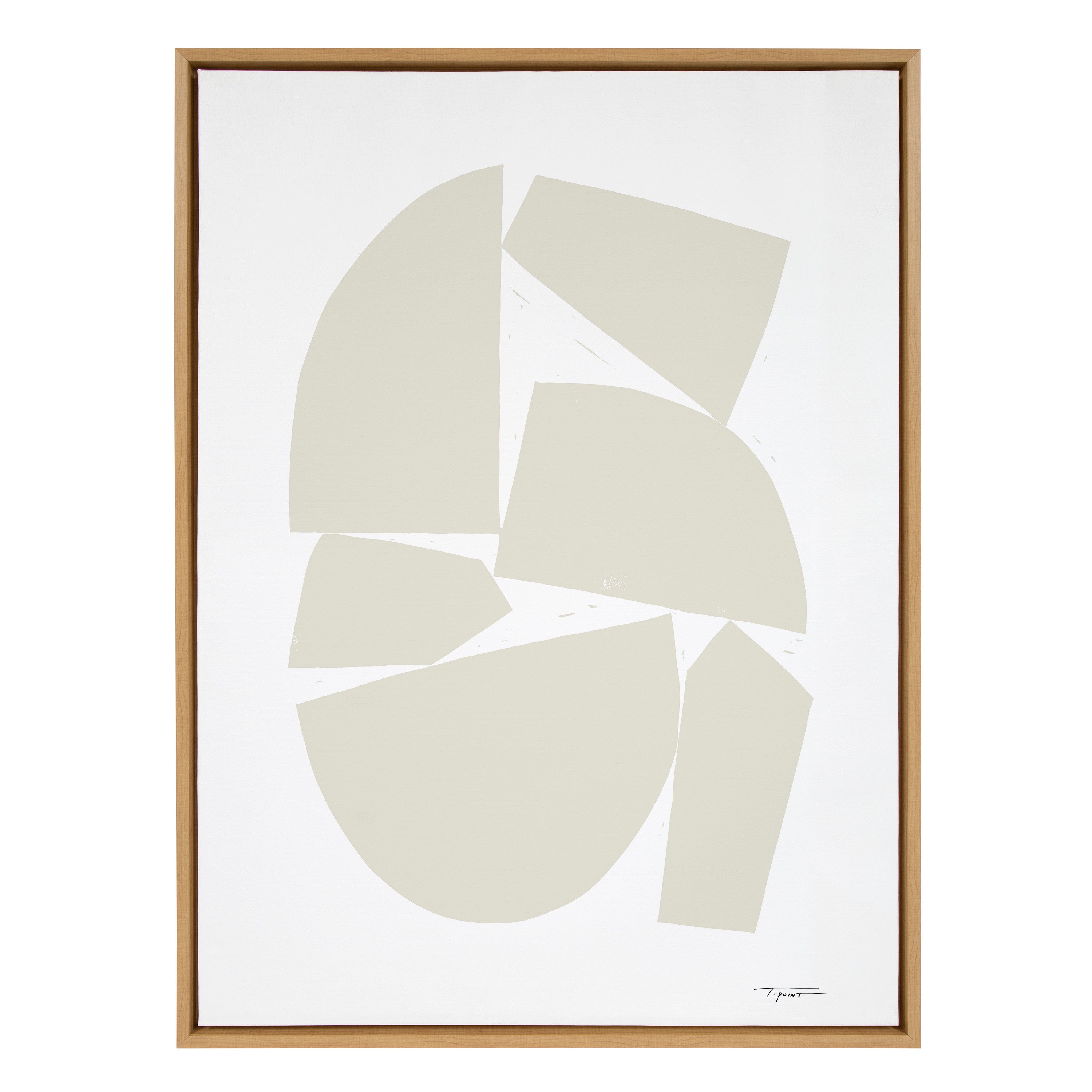 Sylvie Constructed I Neutral Framed Canvas by kateandlaurel - product image 7 for Resin Society