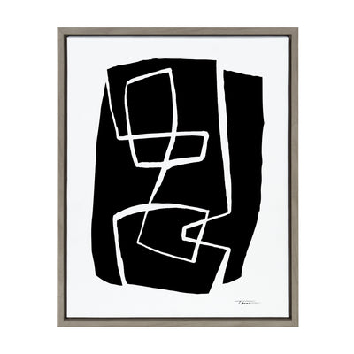 Sylvie Modern Meeting Forms Framed Canvas by kateandlaurel - product image 9 for Resin Society