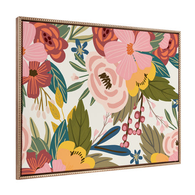 Sylvie Beaded Softly Framed Canvas by Mia Charro