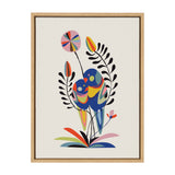 Sylvie Rainbow Lorikeet Framed Canvas by kateandlaurel - main product image for Resin Society