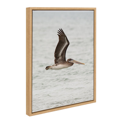 Sylvie Pelican No 1 Framed Canvas by Crystal Lynn Collins