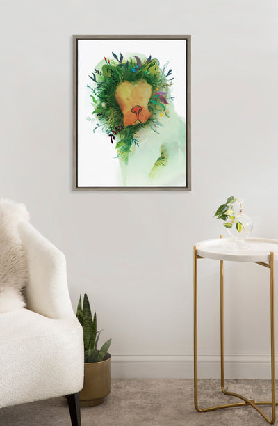Sylvie Jungle King Framed Canvas by Faryn Hughes