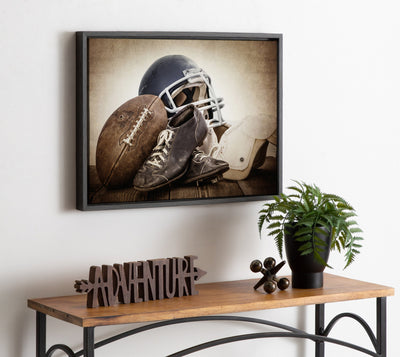 Sylvie Vintage Football Gear Framed Canvas by kateandlaurel - product image 7 for Resin Society