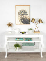 Sylvie Owl Wearing Glasses Framed Canvas by kateandlaurel - product image 8 for Resin Society