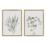 Sylvie Neutral Botanical 1 and 2 Framed Canvas Set by The Creative by kateandlaurel - product image 9 for Resin Society