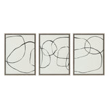 Sylvie Dancing Circles BW Framed Canvas by kateandlaurel - product image 8 for Resin Society