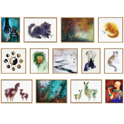 Sylvie Jungle King Framed Canvas by Faryn Hughes