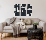 Quiet Jungle Canvas Wall Art Set by kateandlaurel - product image 6 for Resin Society