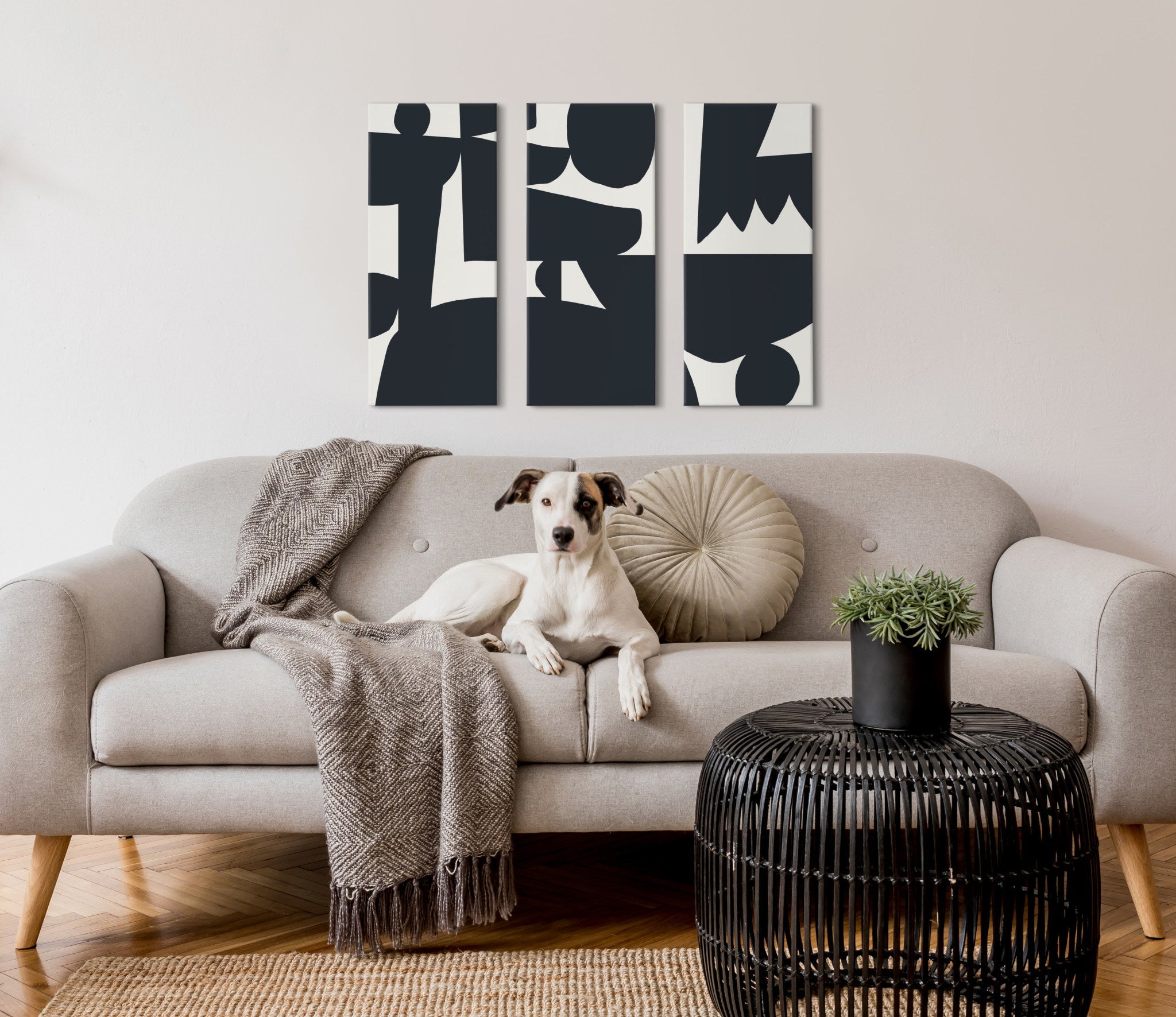 Quiet Jungle Canvas Wall Art Set by kateandlaurel - product image 6 for Resin Society