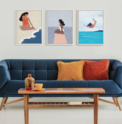 Sylvie Jump Framed Canvas by kateandlaurel - product image 8 for Resin Society