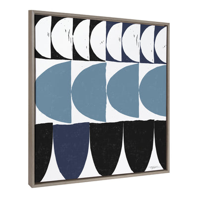 Sylvie Arches in Blue Framed Canvas by kateandlaurel - product image 2 for Resin Society
