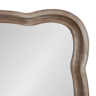 Hatherleigh Scallop Wood Wall Mirror by kateandlaurel - product image 3 for Resin Society