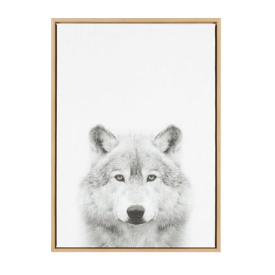 Sylvie Wolf Framed Canvas by Simon Te Tai