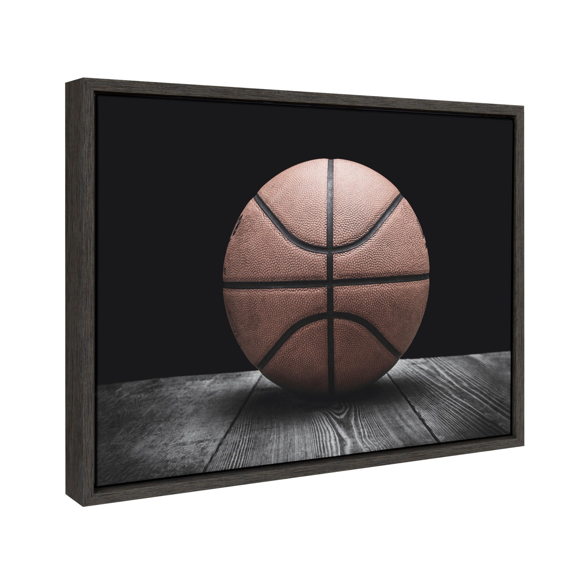 Sylvie Vintage Basketball Framed Canvas by kateandlaurel - product image 2 for Resin Society