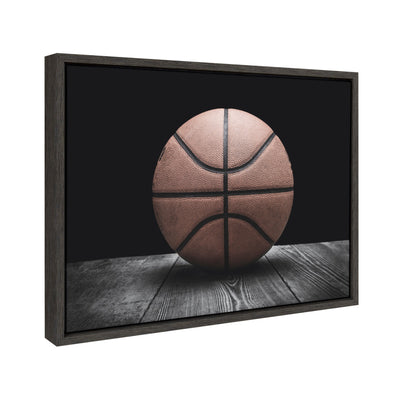 Sylvie Vintage Basketball Framed Canvas by kateandlaurel - product image 2 for Resin Society