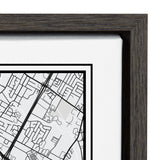 Sylvie Austin Modern Map Framed Canvas by kateandlaurel - product image 3 for Resin Society