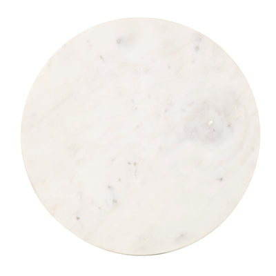 Baronet Round Marble and Metal Table