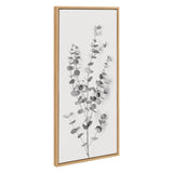 Sylvie Eucalyptus Botanical I Gray and Soft White Framed Canvas by The by kateandlaurel - product image 7 for Resin Society