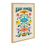 Sylvie Keep Growing Framed Canvas by kateandlaurel - product image 2 for Resin Society