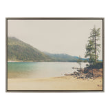 Sylvie Lake Tahoe California Mountain Sand Harbor Framed Canvas by kateandlaurel - product image 9 for Resin Society