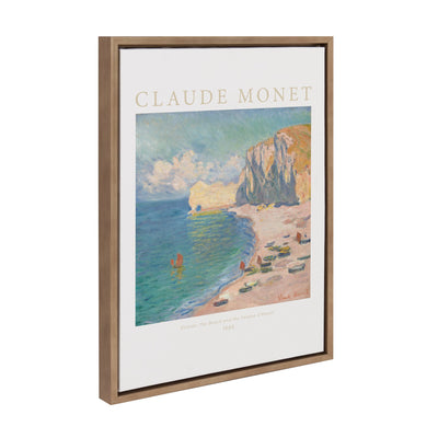 Sylvie Poster Claude Monet Étretat The Beach and the Falaise d’Amont by kateandlaurel - main product image for Resin Society