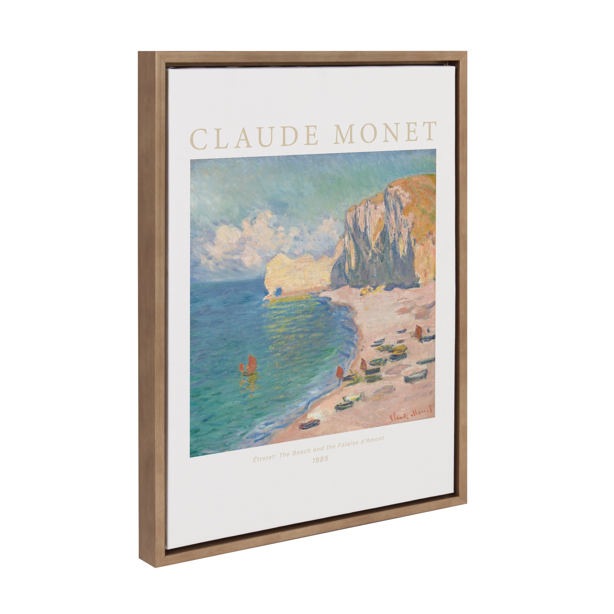 Sylvie Poster Claude Monet Étretat The Beach and the Falaise d’Amont by kateandlaurel - product image 7 for Resin Society