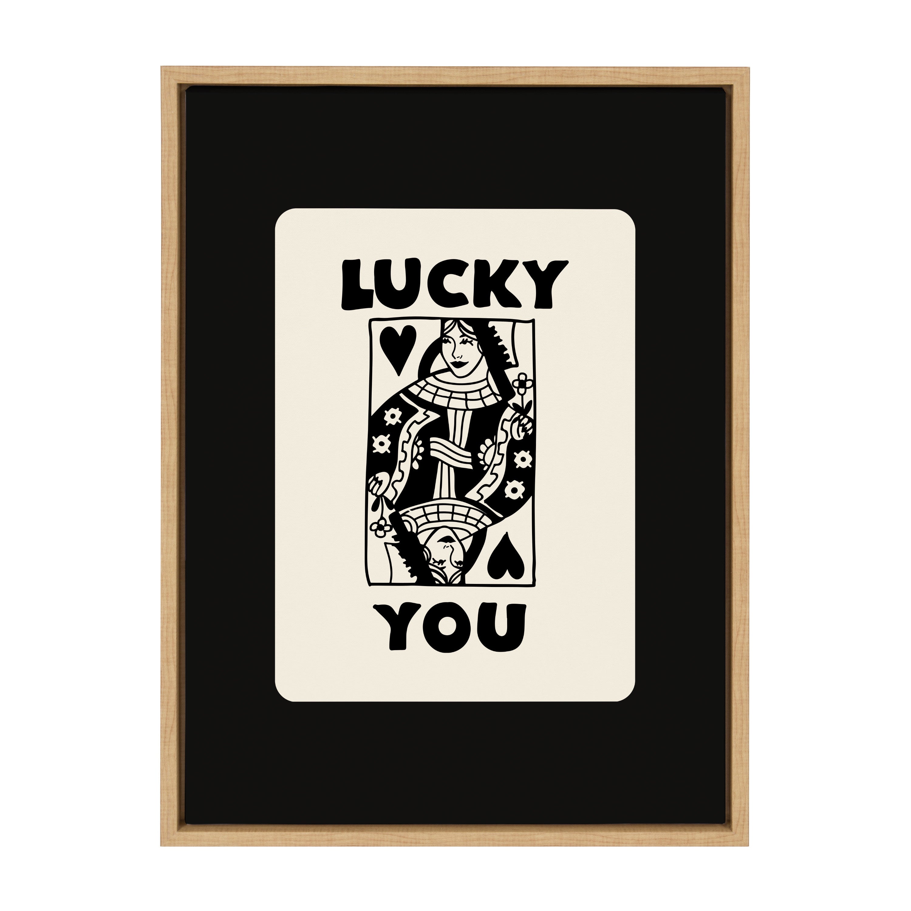 Sylvie Lucky You Framed Canvas by Honey Island Studio