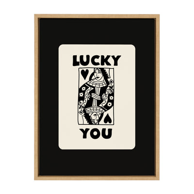 Sylvie Lucky You Framed Canvas by Honey Island Studio