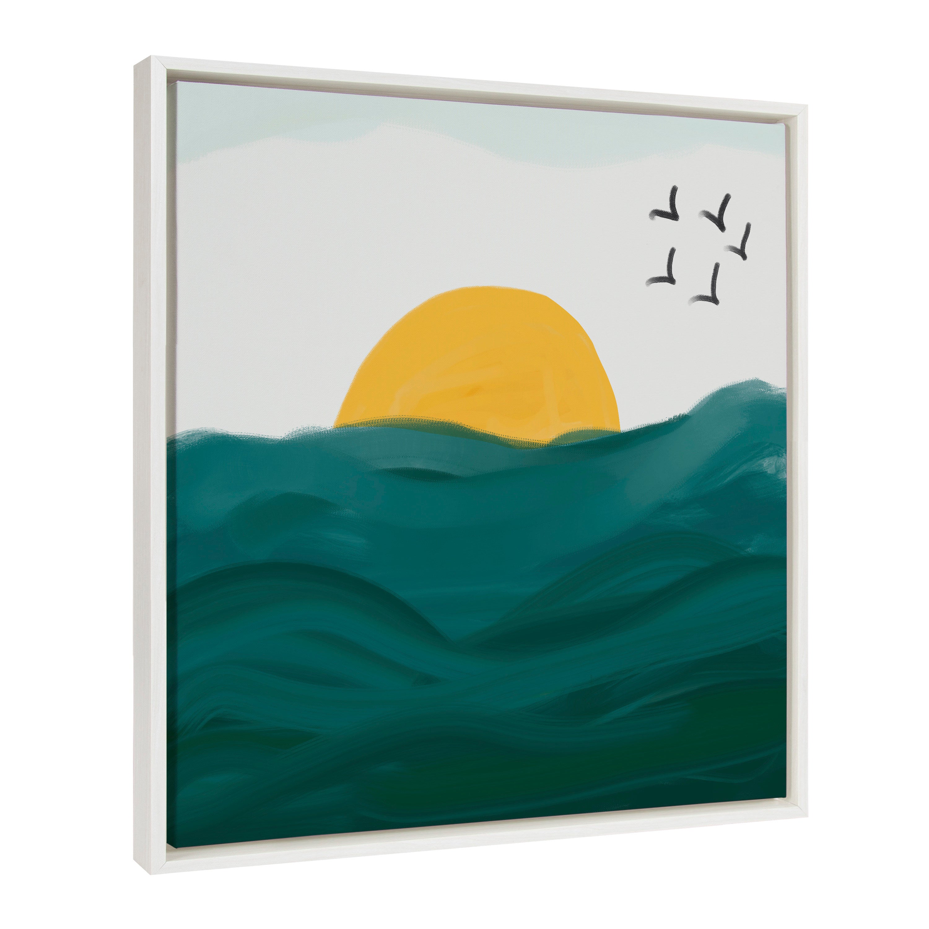 Sylvie Horizon Framed Canvas by kateandlaurel - product image 2 for Resin Society